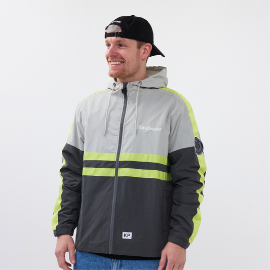 Windjack Grijs/Groen