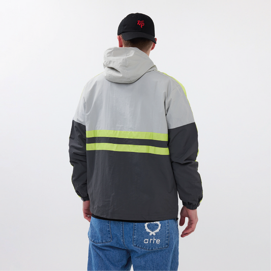Windjack Grijs/Groen