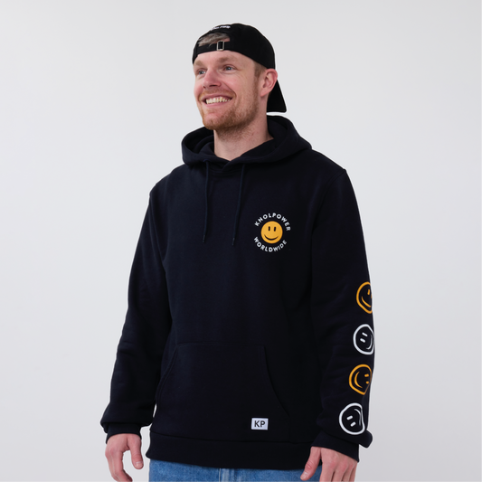 Hoodie Worldwide Blauw