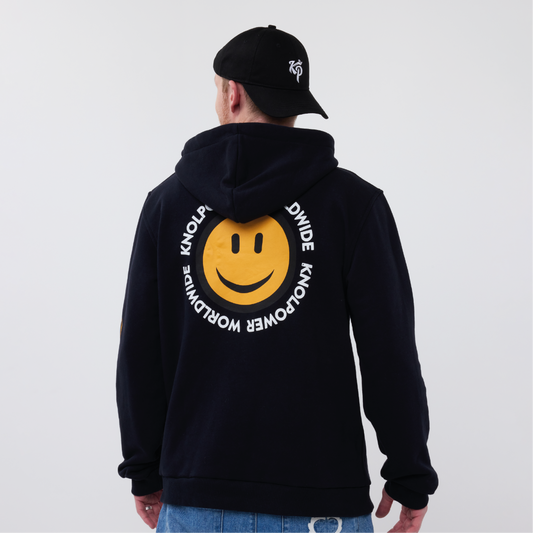 Hoodie Worldwide Blauw