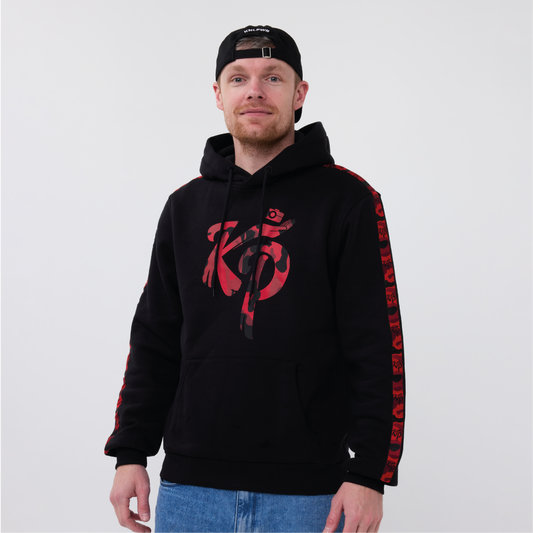 Hoodie Camouflage Rood