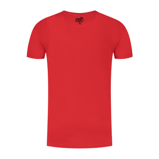 T-shirt Geborduurd Rood