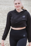 KP Active Cropped Hoodie Zwart (Dames)