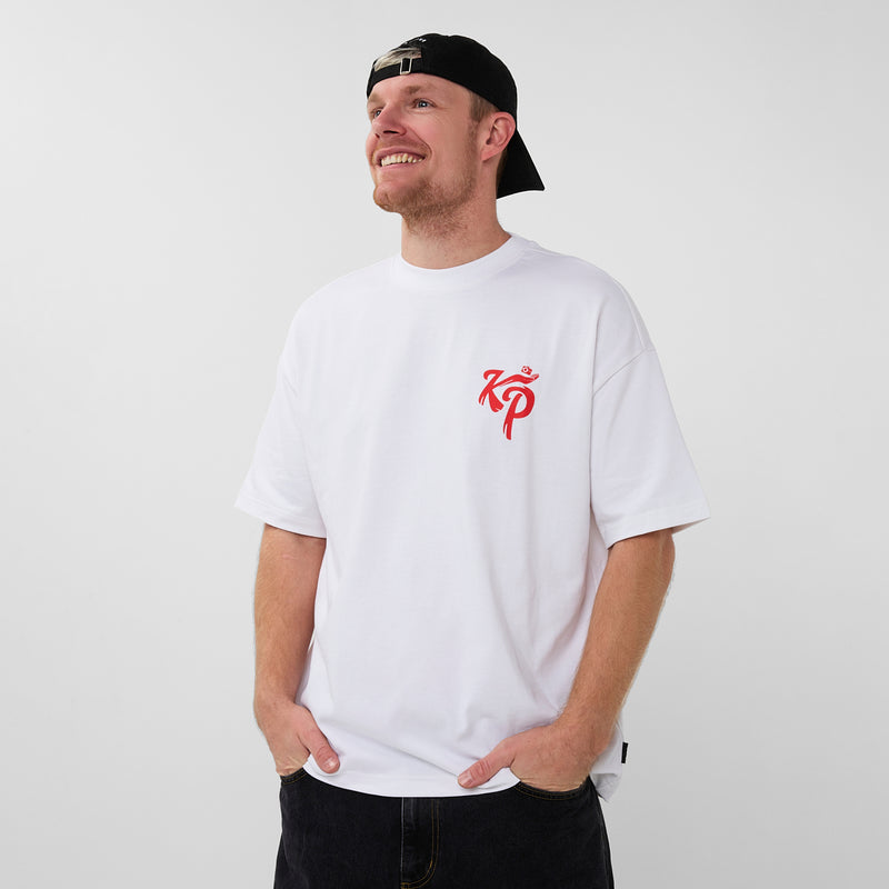 KP Wit T-shirt Wavy