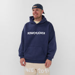 REVERSE HOODIE BLAUW