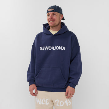 REVERSE HOODIE BLAUW