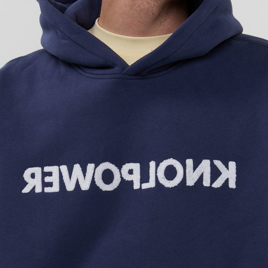 REVERSE HOODIE BLAUW