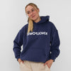REVERSE HOODIE BLAUW