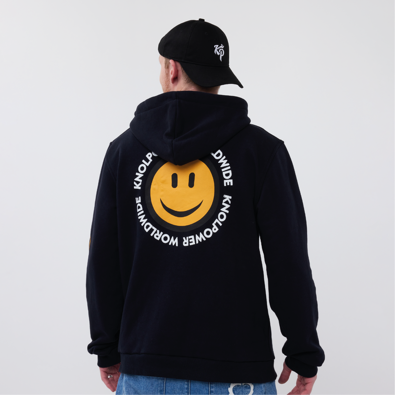 Hoodie Worldwide Blauw